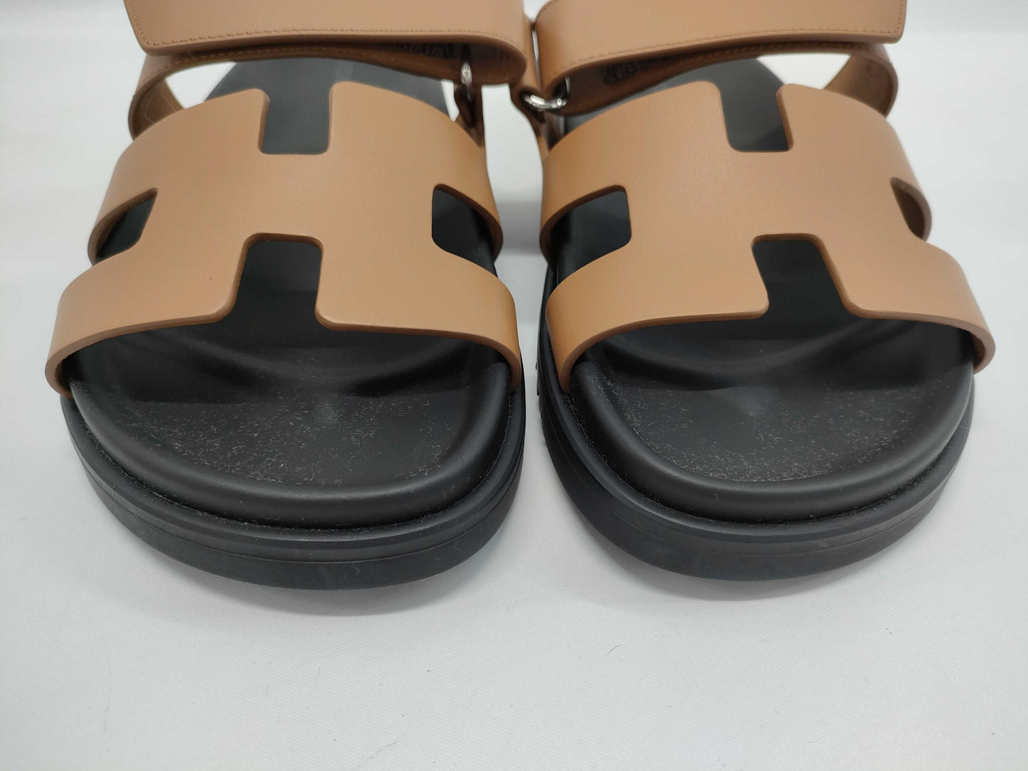 HERMES Sandals "Chypre" Natural Size: 36 Sandals