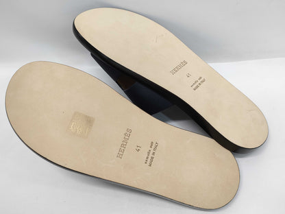 HERMES Sandals "Izmir" Marine Size: 41 Sandals
