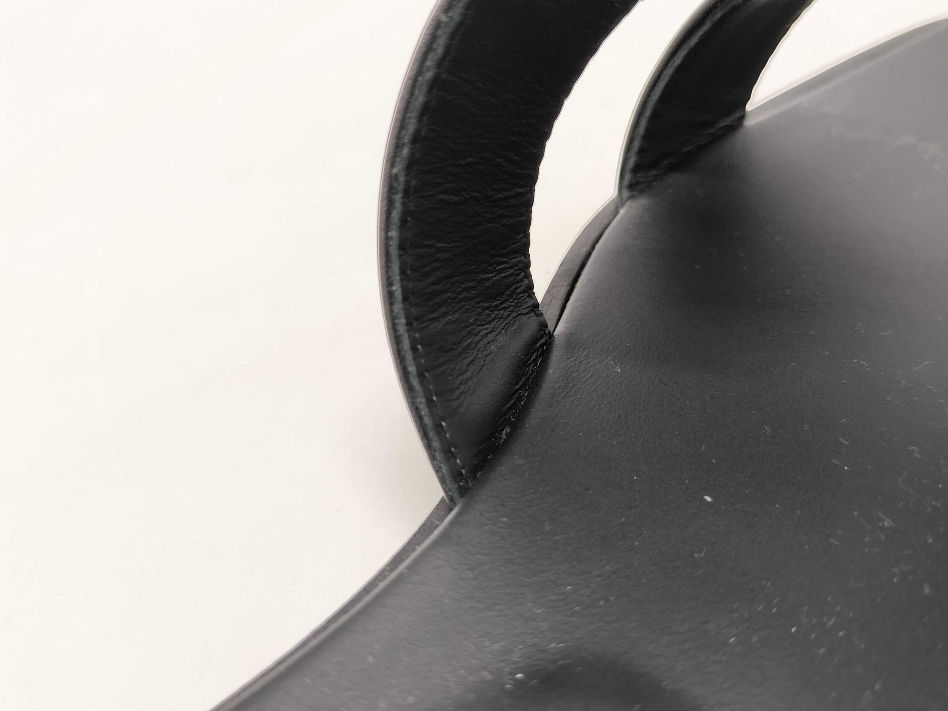 HERMES Sandals "Oran" Black Size: 36 Sandals