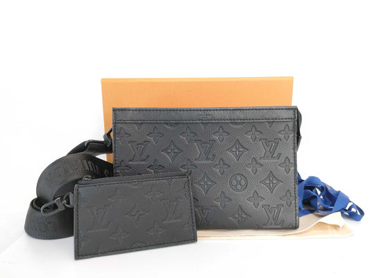 LOUIS VUITTON RFID Verified, Serial Number Unverifiable, Monogram Empreinte Louis Vuitton Empreinte M81115 Shoulder Bag
