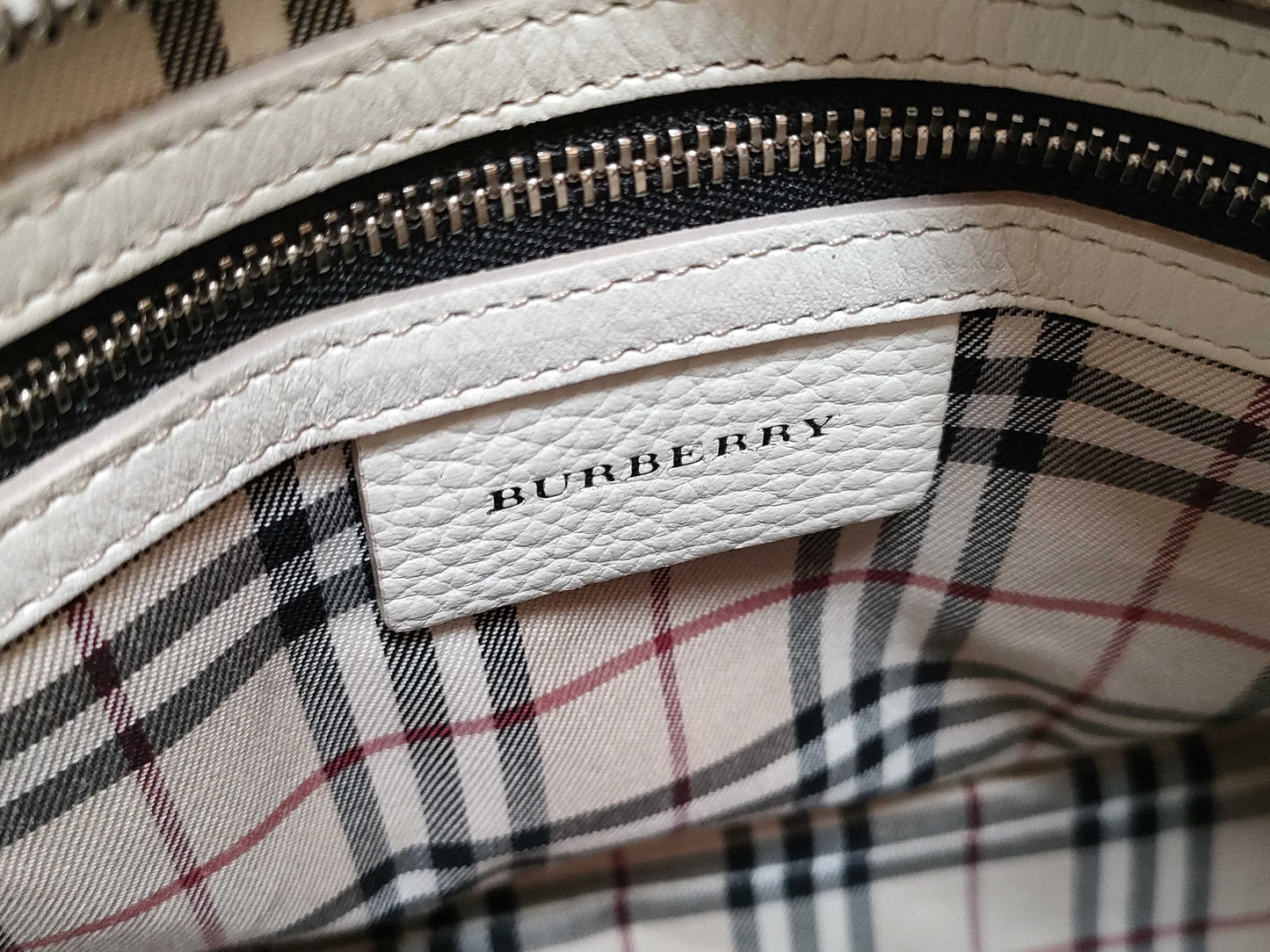 BURBERRY BURBERRY Leather Nova Check Handbag Handbag