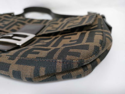 FENDI Zucca Mamma Bucket One-Shoulder Brown Shoulder Bag