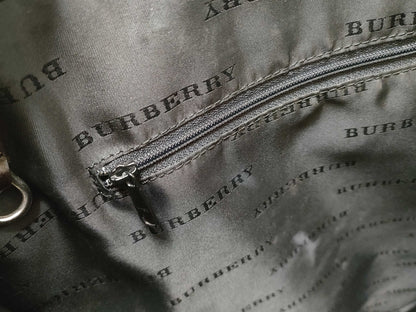 BURBERRY Nova Check Tote Bag with Logo Plate