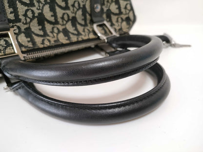 Dior Trotter Mini Boston Handbag with D-shaped hardware, Navy