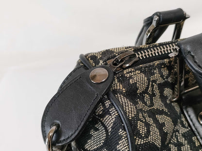 Dior Trotter Mini Boston Handbag with D-shaped hardware, Navy