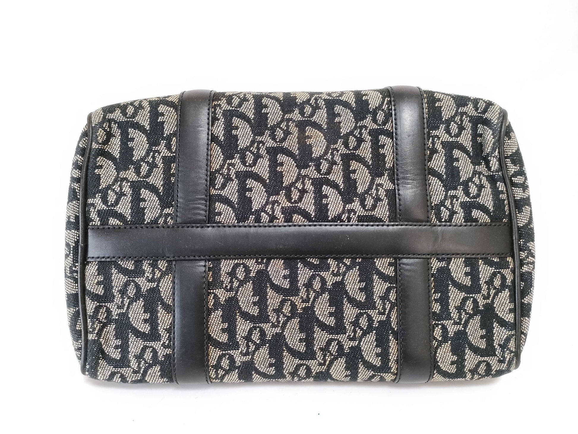 Dior Trotter Mini Boston Handbag with D-shaped hardware, Navy
