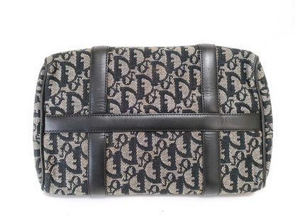 Dior Trotter Mini Boston Handbag with D-shaped hardware, Navy