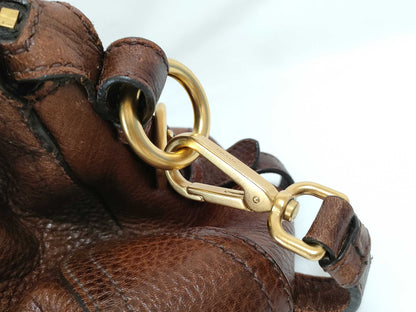 PRADA Prada Leather Handbag 2-Way Shoulder Strap Handbag