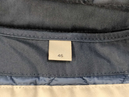 BURBERRY Hooded Coat with Checked Liner, Navy Jacket
