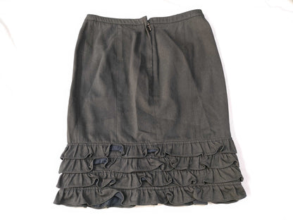 CHANEL Coco Mark Frill Skirt Black 04A Skirt