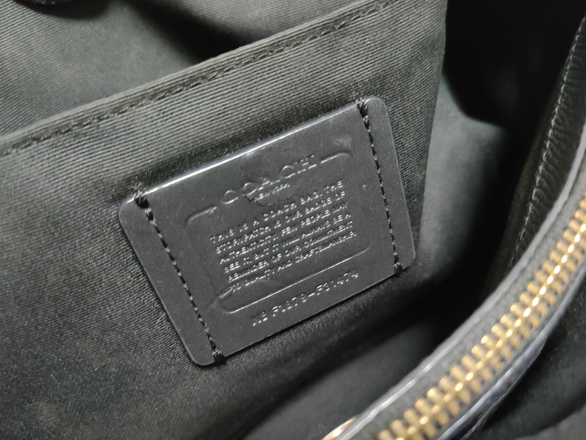 COACH Casey 2-way Tote Bag Black Tote Bag