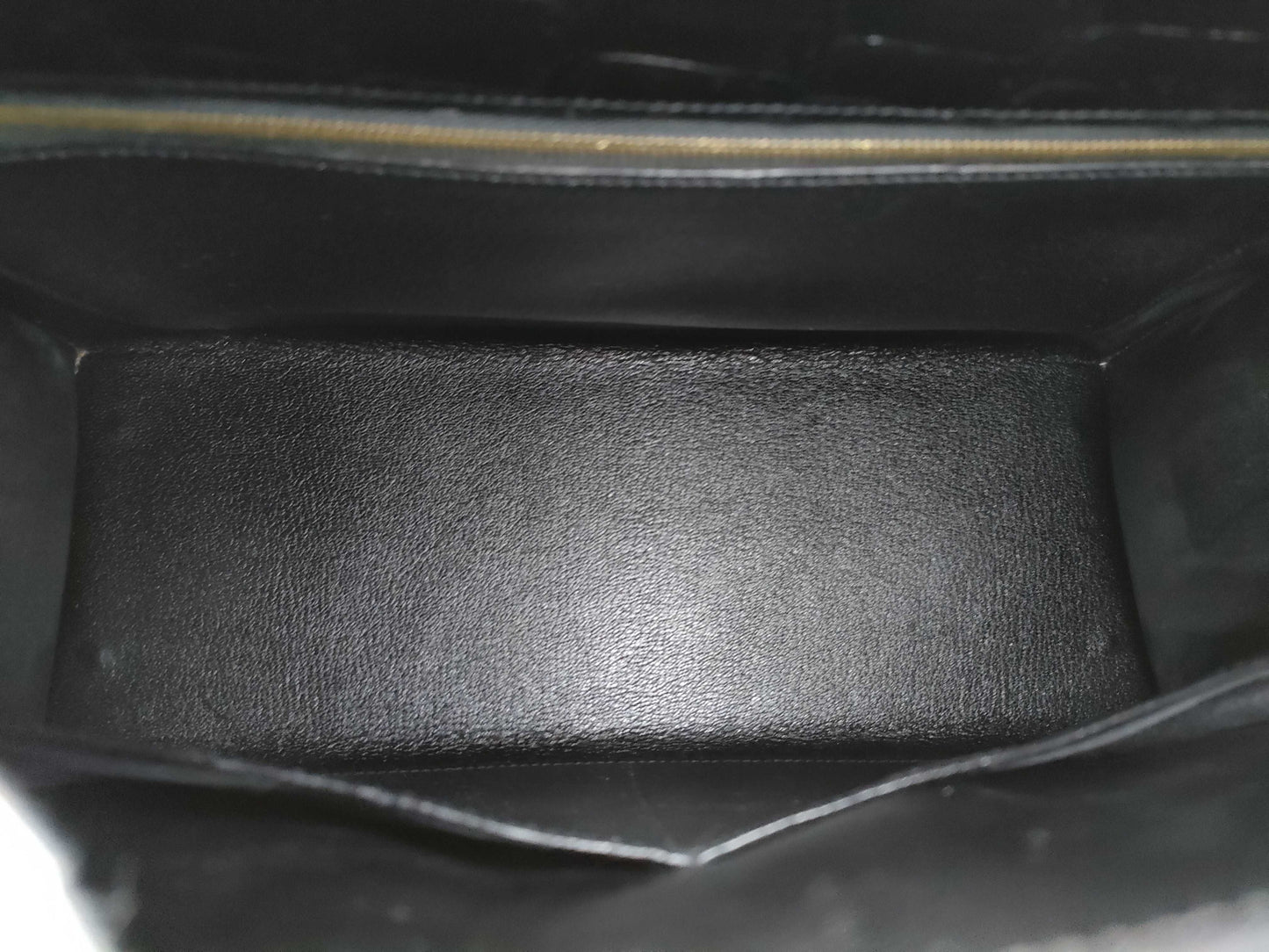 HERMES HERMES Kelly 32 Polosus Black Gold Hardware Black Noir 〇Y Bag