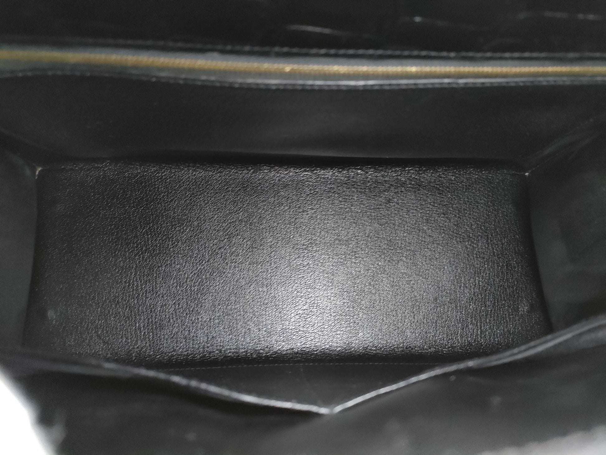 HERMES HERMES Kelly 32 Polosus Black Gold Hardware Black Noir 〇Y Bag