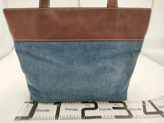 CHANEL denim tote bag