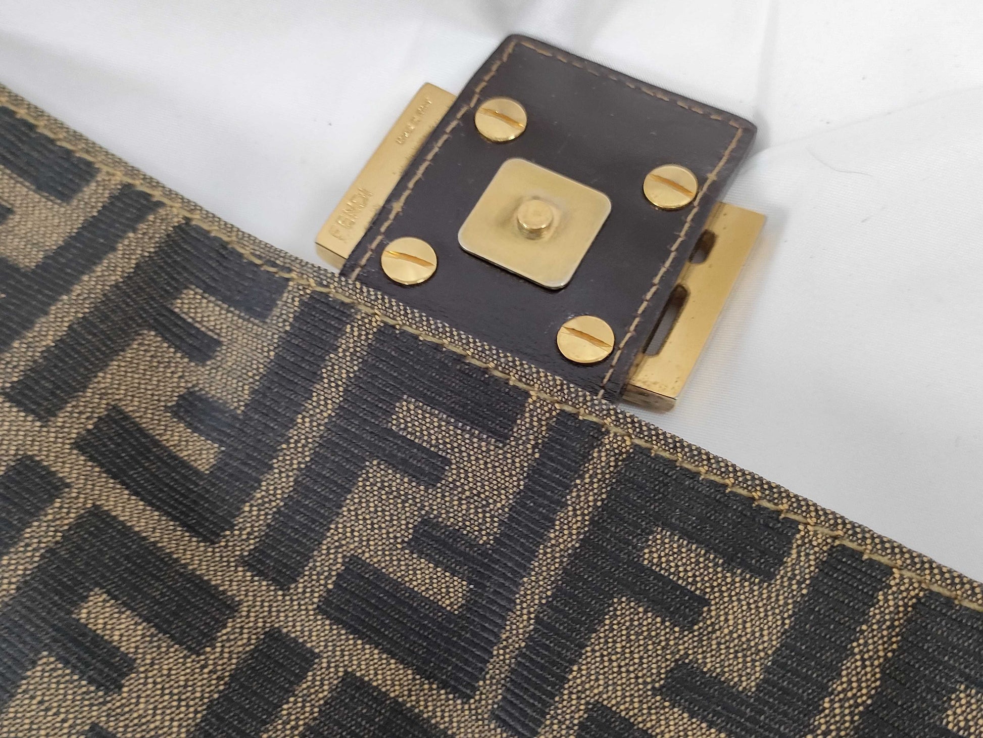 FENDI Zucca pattern Fendi Mamma Bucket one-shoulder bag canvas 2308 26325 089 brown handbag