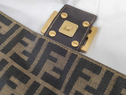 FENDI Zucca pattern Fendi Mamma Bucket one-shoulder bag canvas 2308 26325 089 brown handbag