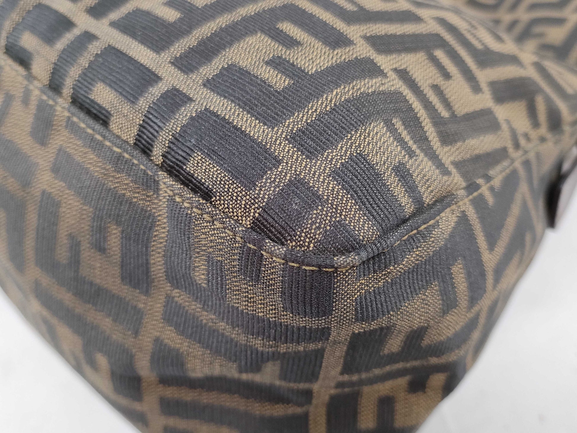 FENDI Zucca pattern Fendi Mamma Bucket one-shoulder bag canvas 2308 26325 089 brown handbag