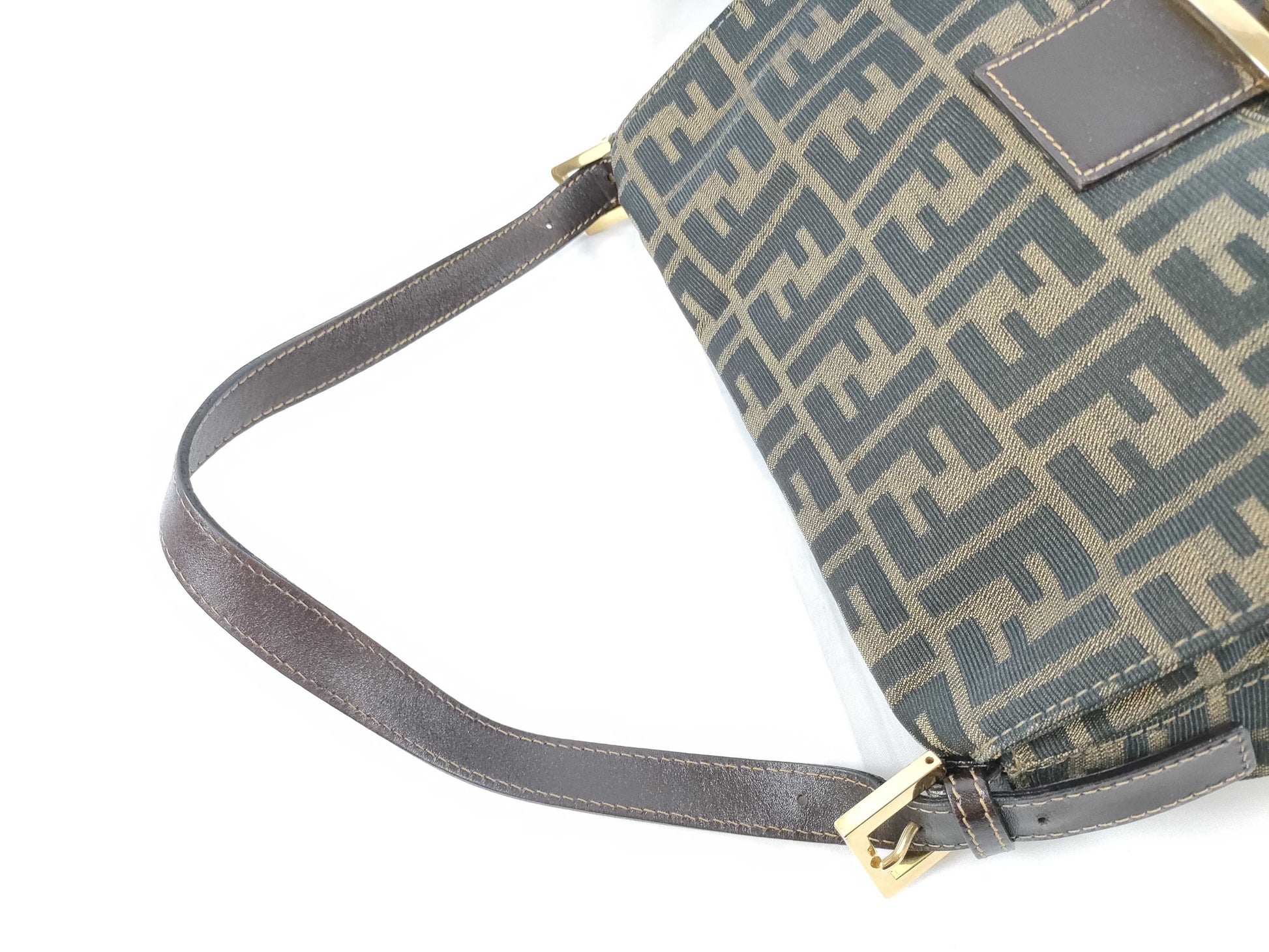 FENDI Zucca pattern Fendi Mamma Bucket one-shoulder bag canvas 2308 26325 089 brown handbag