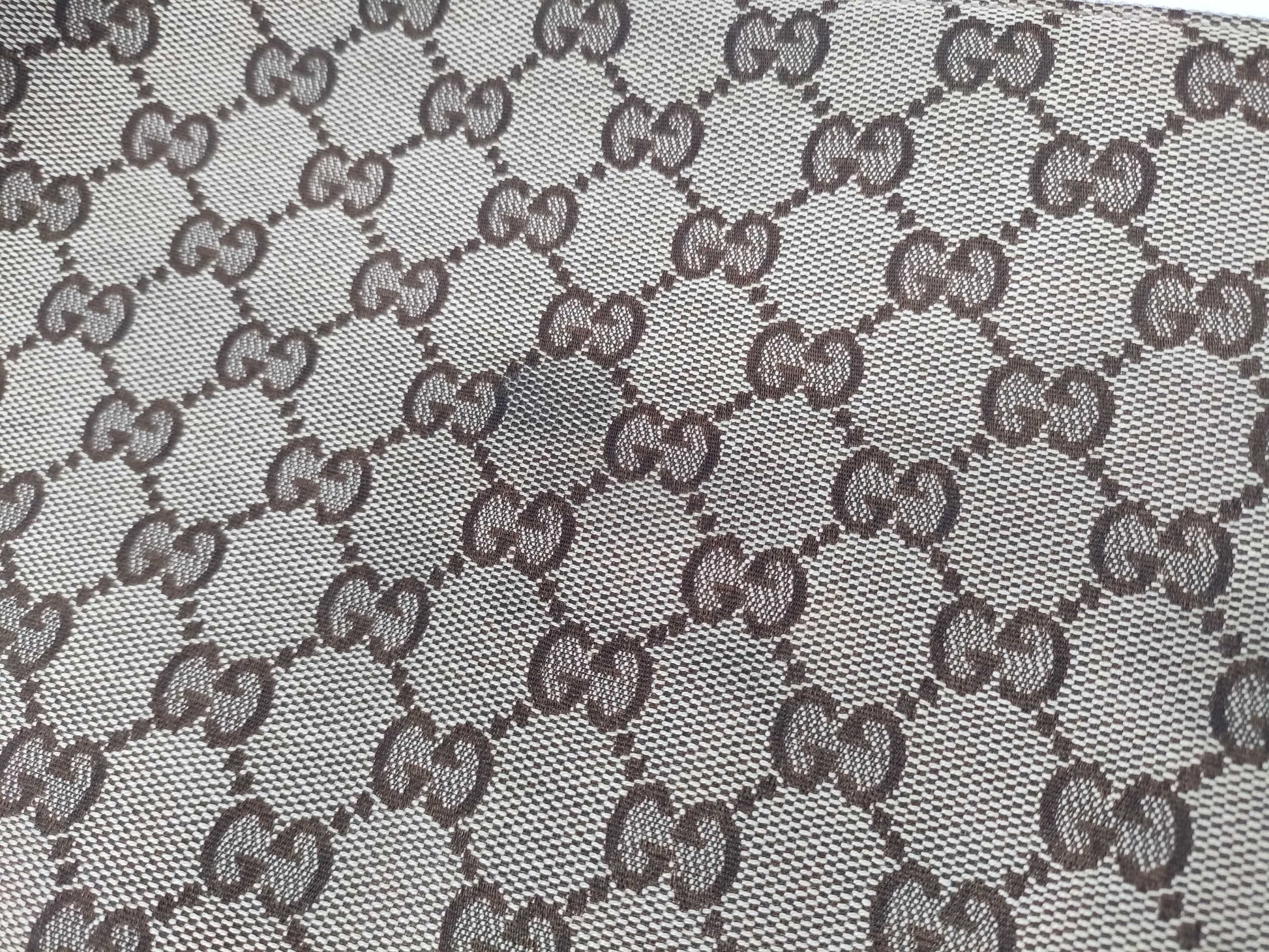 GUCCI GG Canvas Leather Shoulder Bag