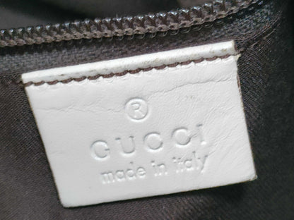 GUCCI GG Canvas Leather Shoulder Bag