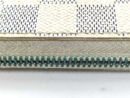 LOUIS VUITTON SD 2110 RFID Unverified Damier Azur Louis Vuitton Azur Zippy Wallet N60019 Wallet