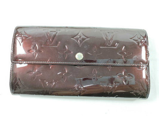 LOUIS VUITTON TN 1102 RFID Unverified Vernis LV Vernis Aultefeuille Sarah Wallet