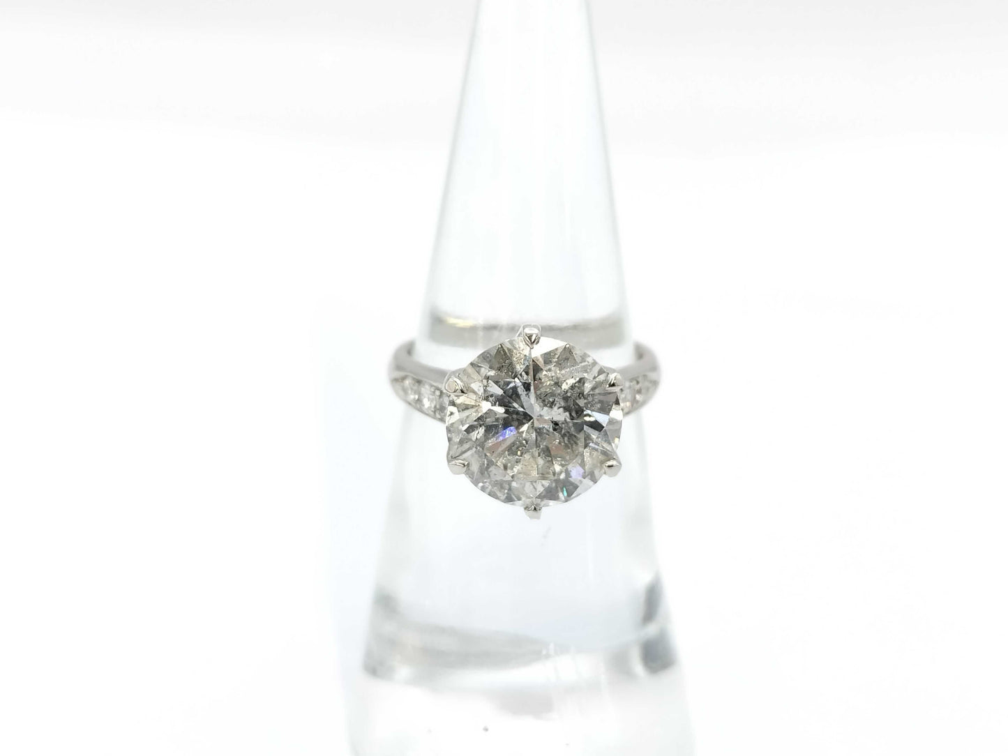 D5.040ct FD0.22ct PT900 7.7g Ring 