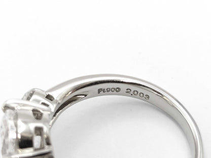 LDH D2.003ct FD0.304/0.301ct PT900 6.8g Ring 