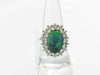 Black Opal 4.37ct D1.94ct PT950 9.7g Ring 