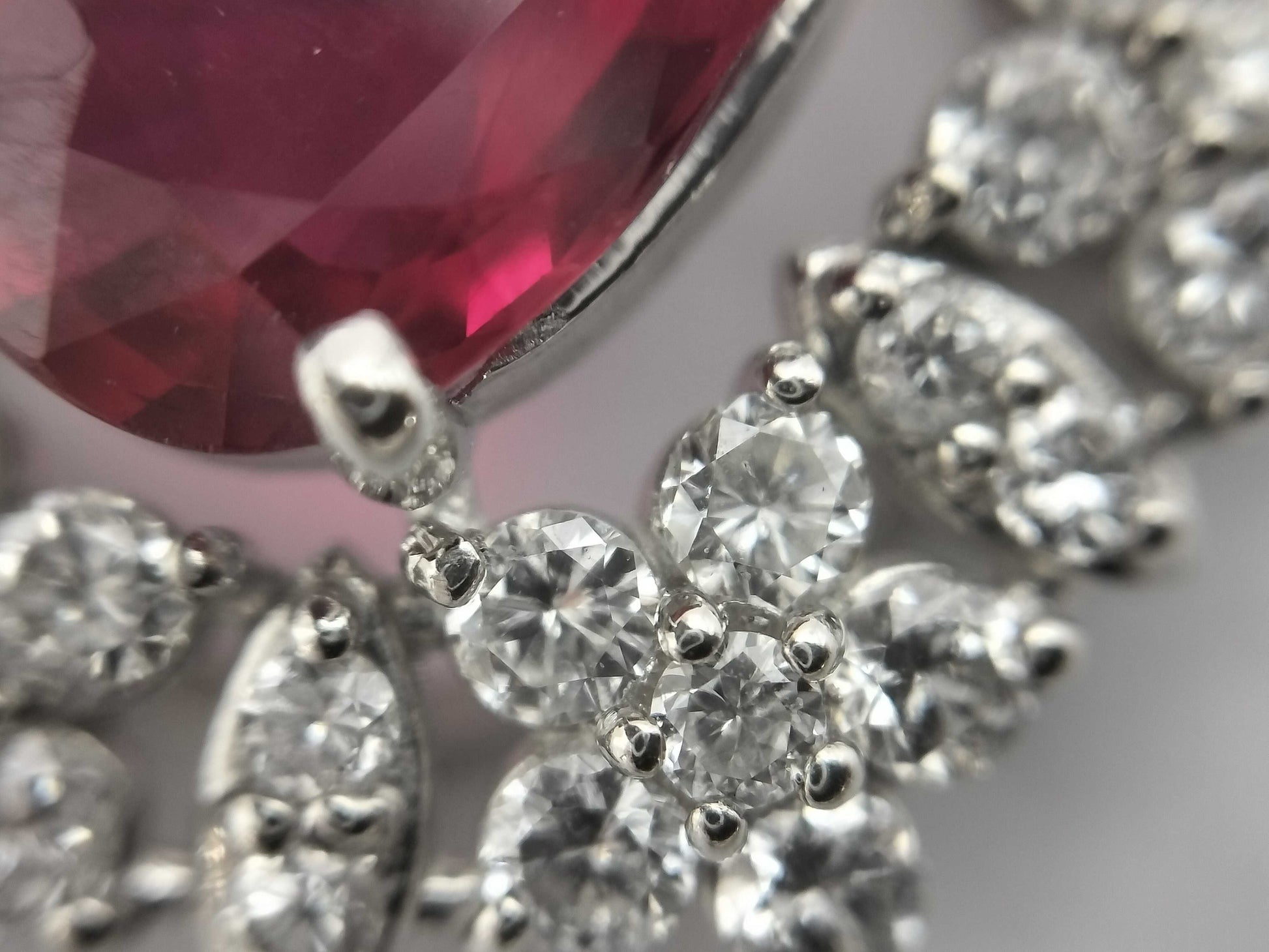 R1.42ct D0.91ct PT950/850 7.3g Necklace 