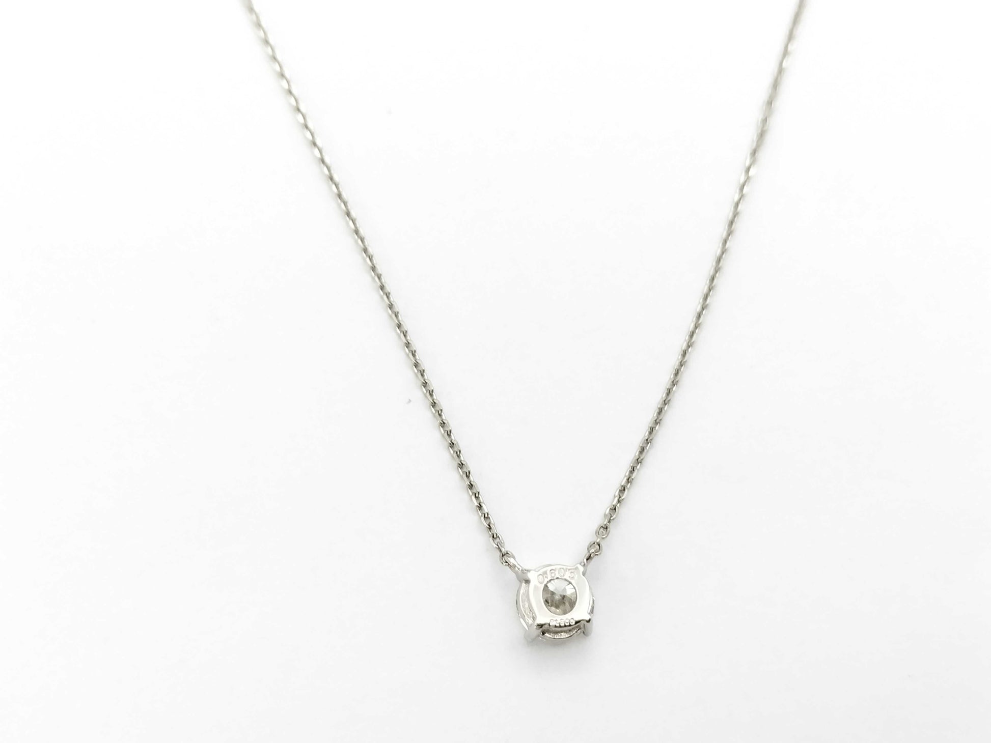 D0.605ct PT900/850 2.4g Necklace 