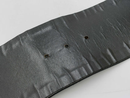 CHANEL Waist Leather GP Black Gold Belt