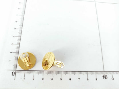 HERMES Serie Earrings GP Gold Earrings