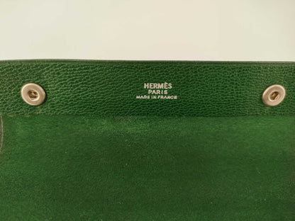 HERMES Cahier Rail Roll with Z Engraving, Green, Other Accessories