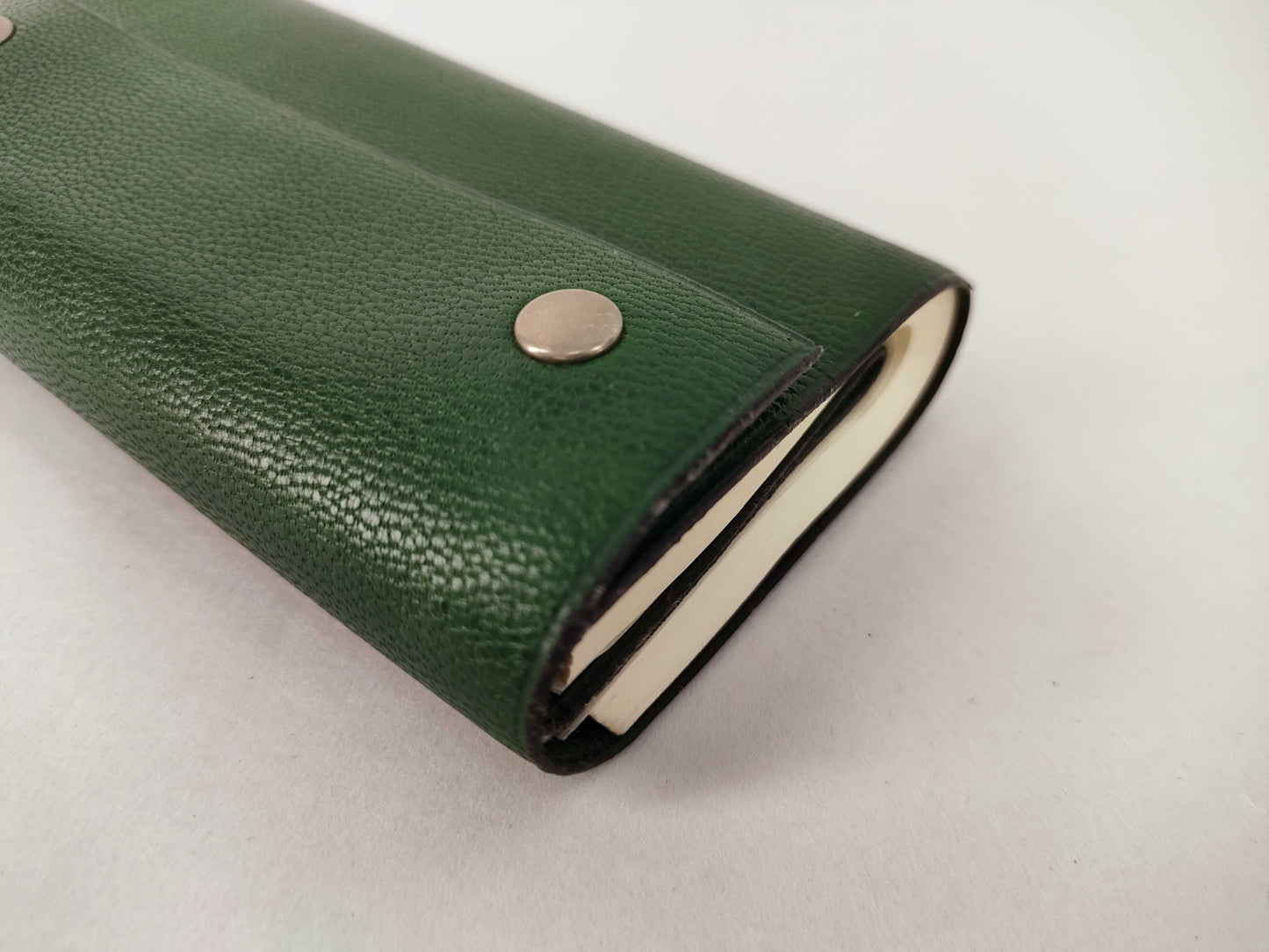 HERMES Cahier Rail Roll with Z Engraving, Green, Other Accessories