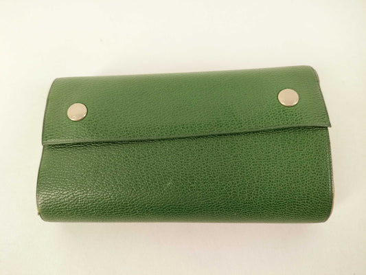 HERMES Cahier Rail Roll with Z Engraving, Green, Other Accessories