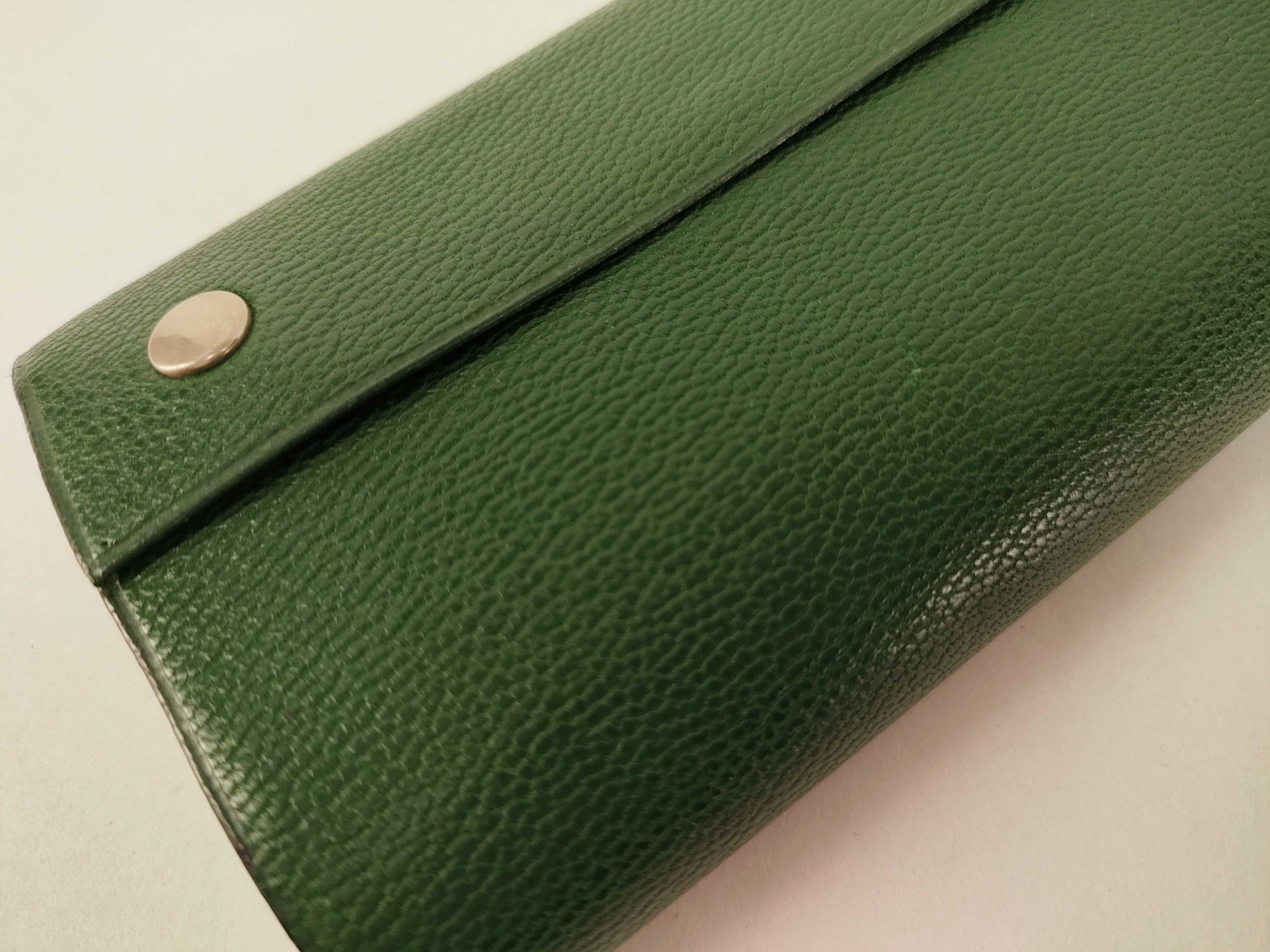 HERMES Cahier Rail Roll with Z Engraving, Green, Other Accessories