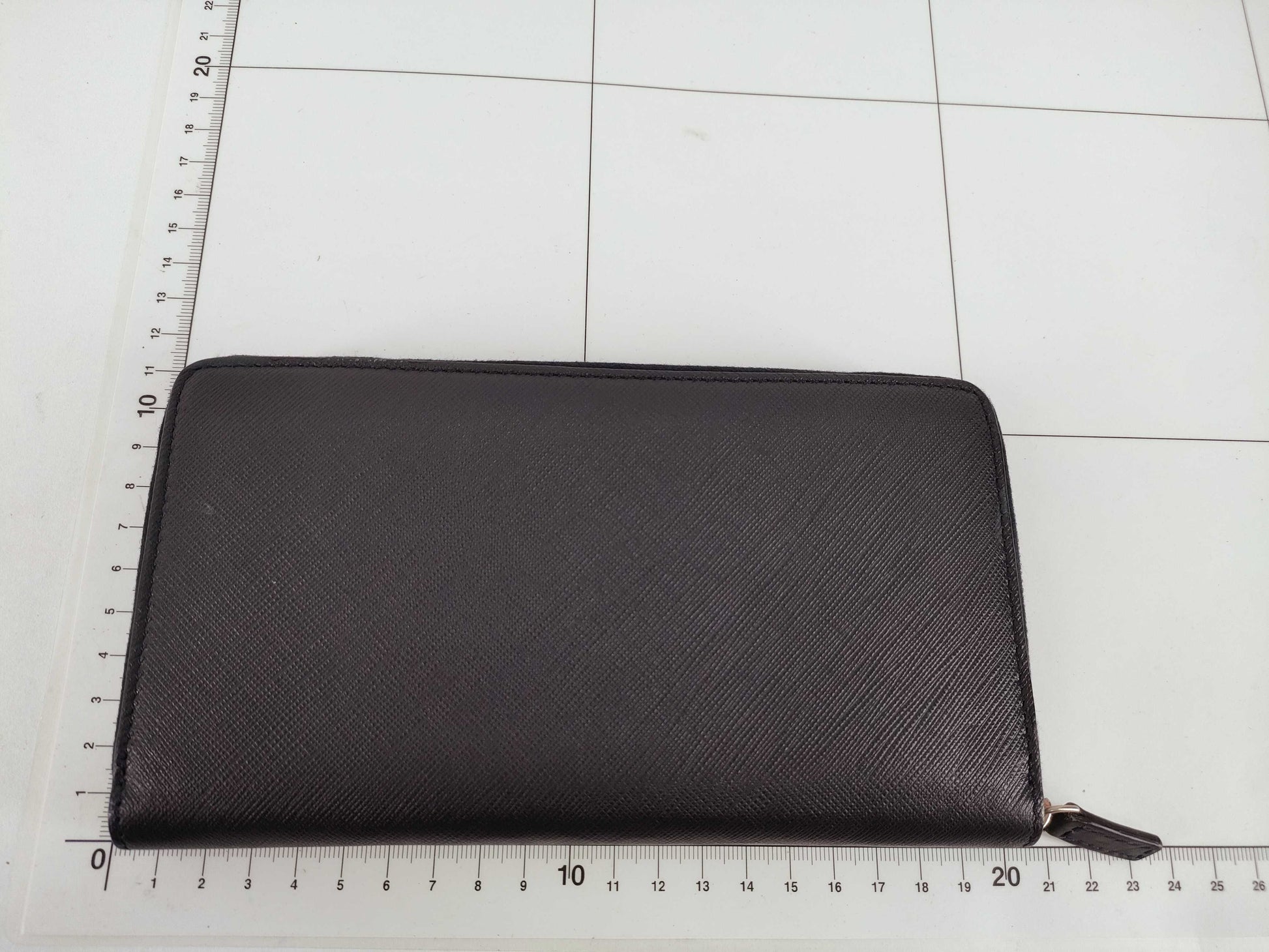 CELINE Round Zip Long Wallet Leather Navy