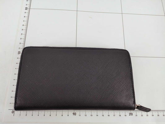 CELINE Round Zip Long Wallet Leather Navy