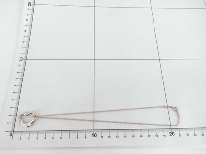 Tiffany & Co. Open Heart Tiffany Open Heart Navy 925 Silver Necklace