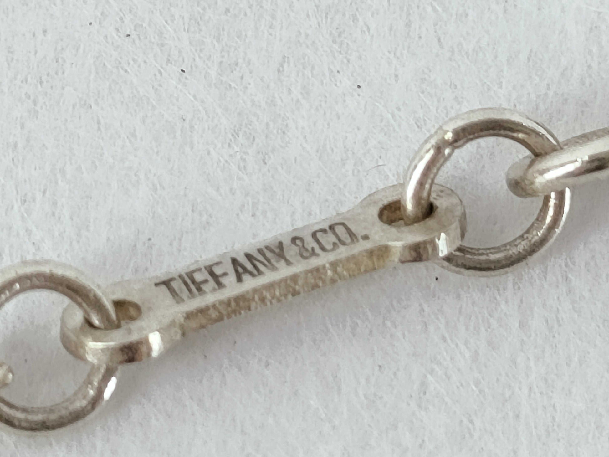 Tiffany & Co. Open Heart Tiffany Open Heart Navy 925 Silver Necklace
