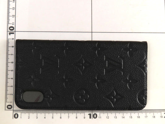 LOUIS VUITTON Monogram Empreinte iPhone 11 Folio Noir M69709 Other Accessories