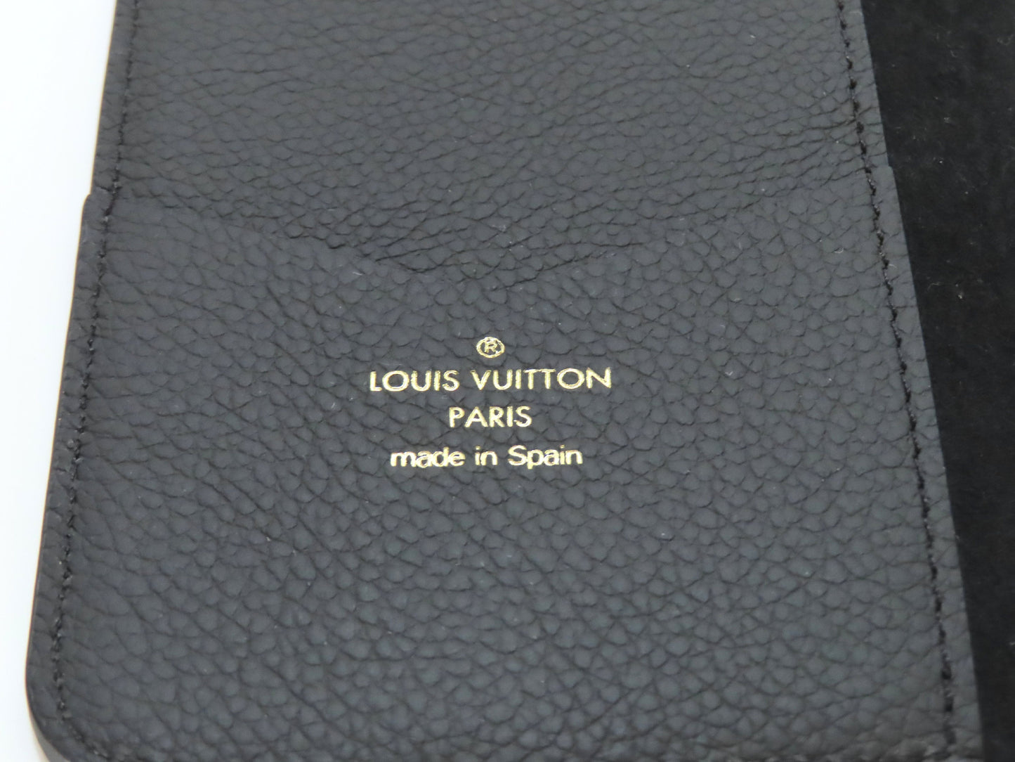 LOUIS VUITTON Monogram Empreinte iPhone 11 Folio Noir M69709 Other Accessories