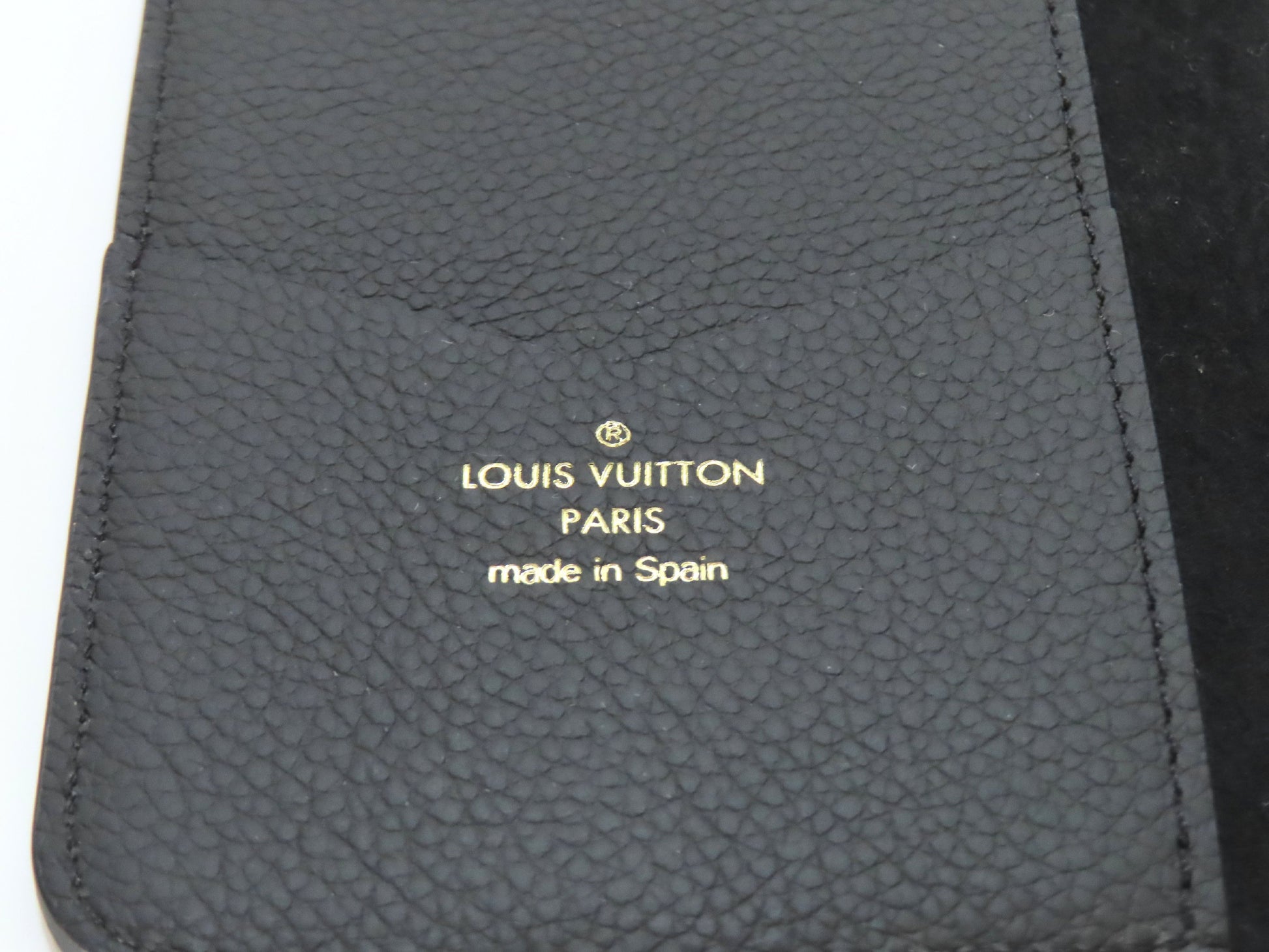 LOUIS VUITTON Monogram Empreinte iPhone 11 Folio Noir M69709 Other Accessories