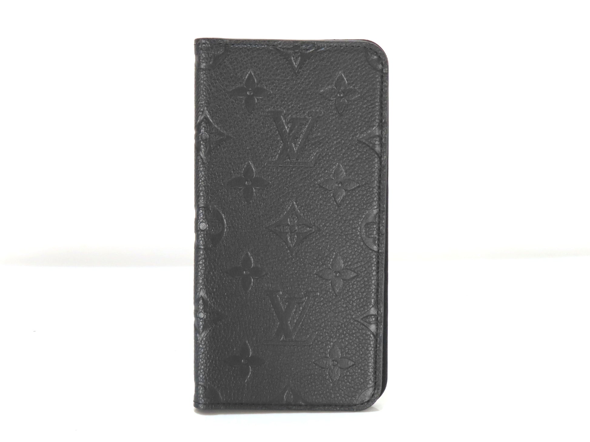LOUIS VUITTON Monogram Empreinte iPhone 11 Folio Noir M69709 Other Accessories