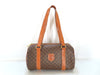 CELINE Macadam Mini Boston Bag, Brown, Shoulder Bag