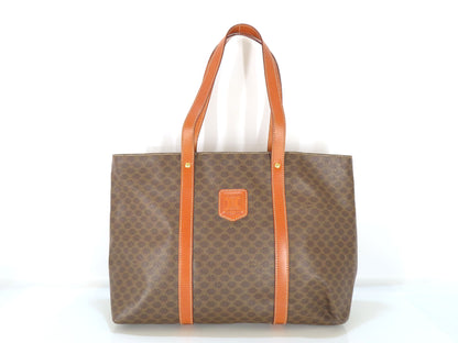 CELINE Macadam Tote Bag Brown Bag