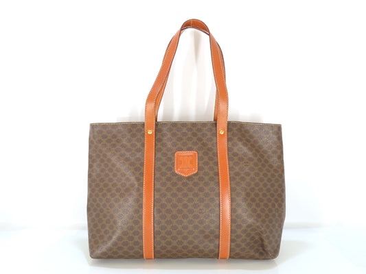 CELINE Macadam Tote Bag Brown Bag