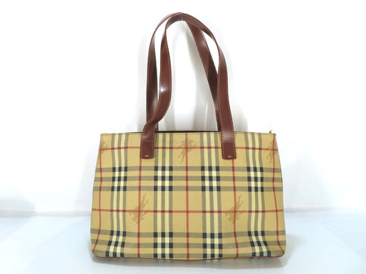 BURBERRY Nova Check Tote Bag Handbag
