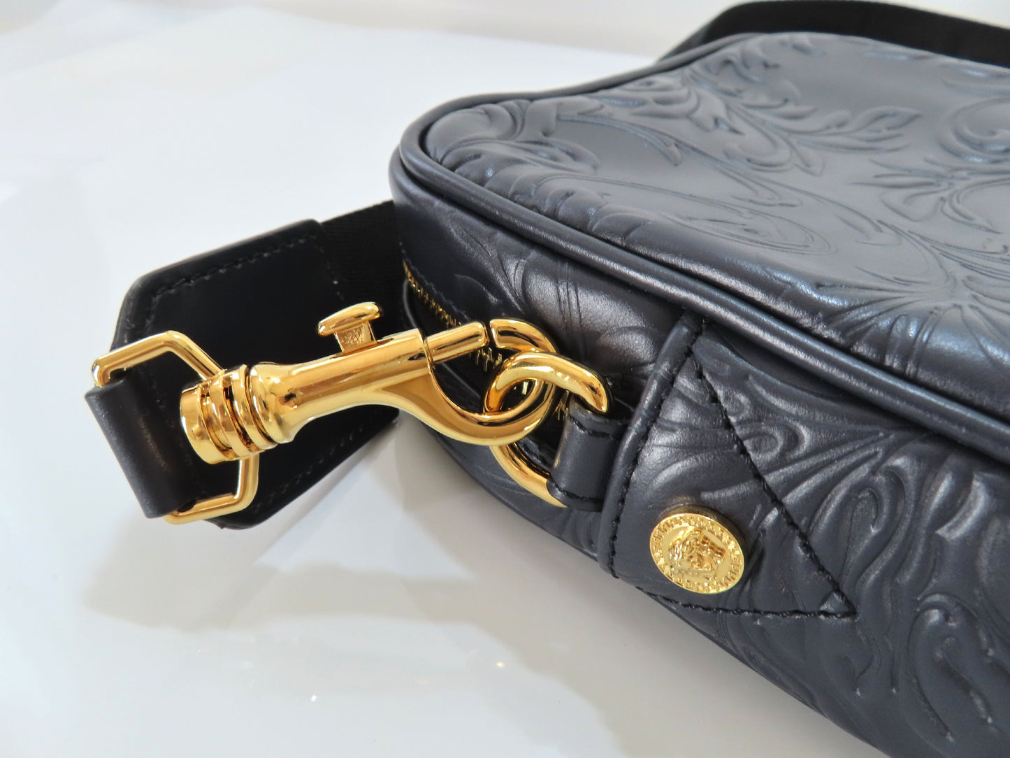 VERSACE Medusa Shoulder Bag Navy